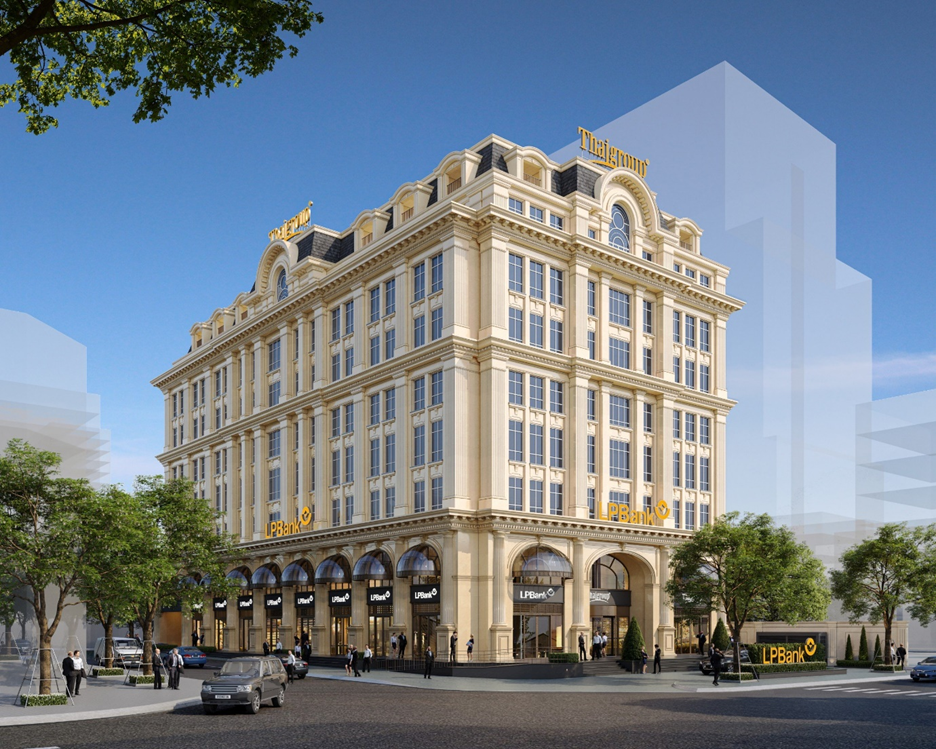 Tòa nhà văn phòng ThaiSquare Caliria nổi bật với thiết kế Tân Cổ điển sang trọng